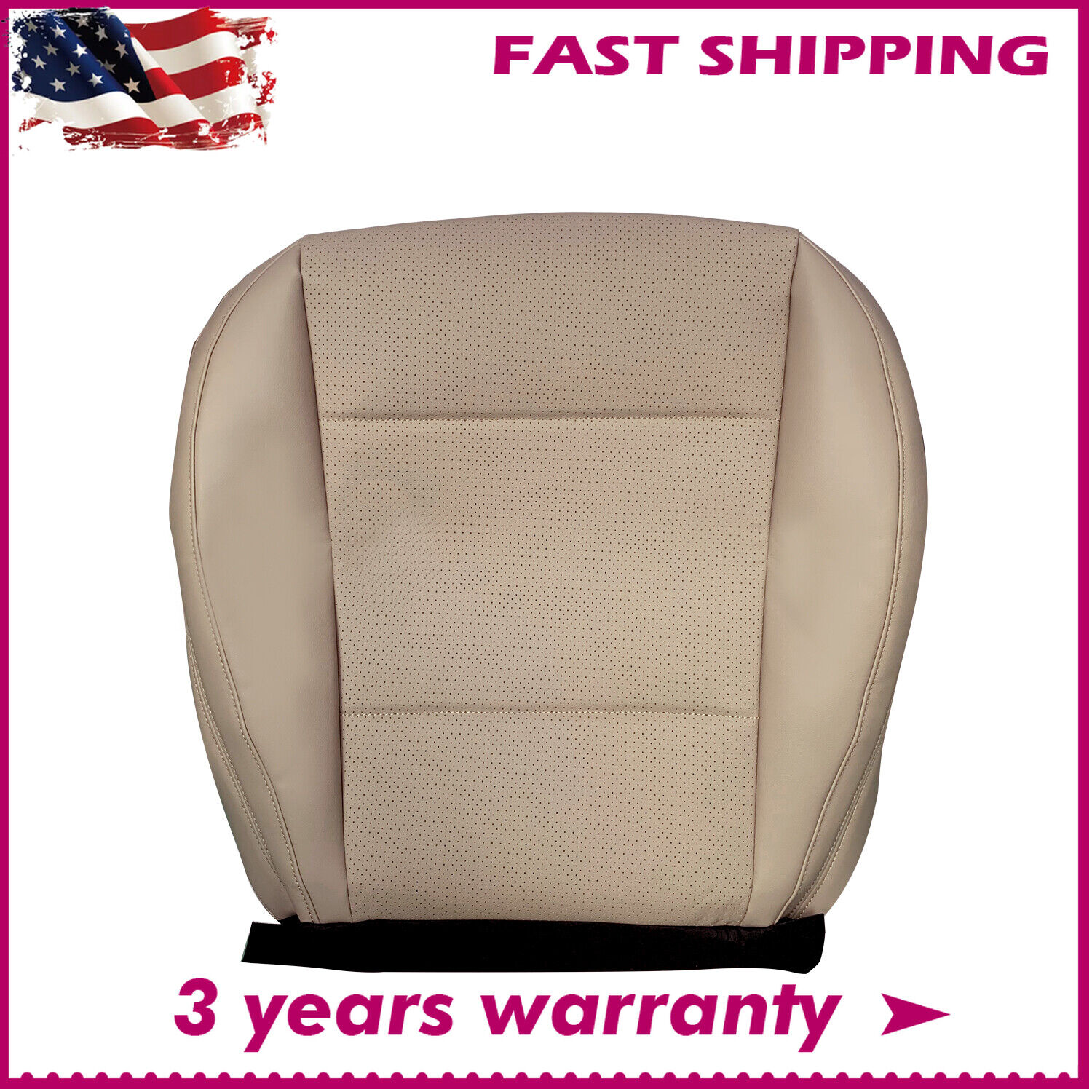 For 2015 2016-2019 Subaru Outback Driver Perforated Leather Bottom Seat Cover