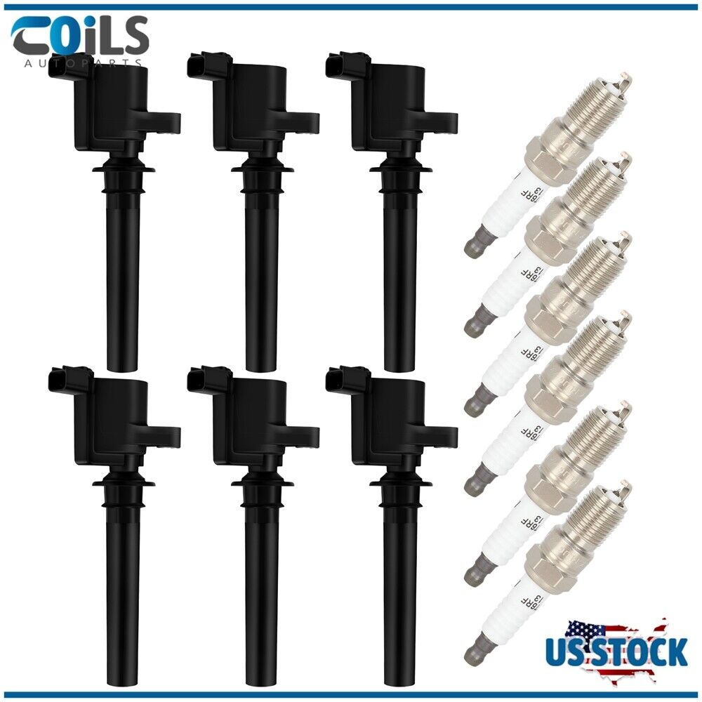 Ignition Coils & Spark Plugs Pack For Ford Escape Freestyle Mercury Montego 3.0L