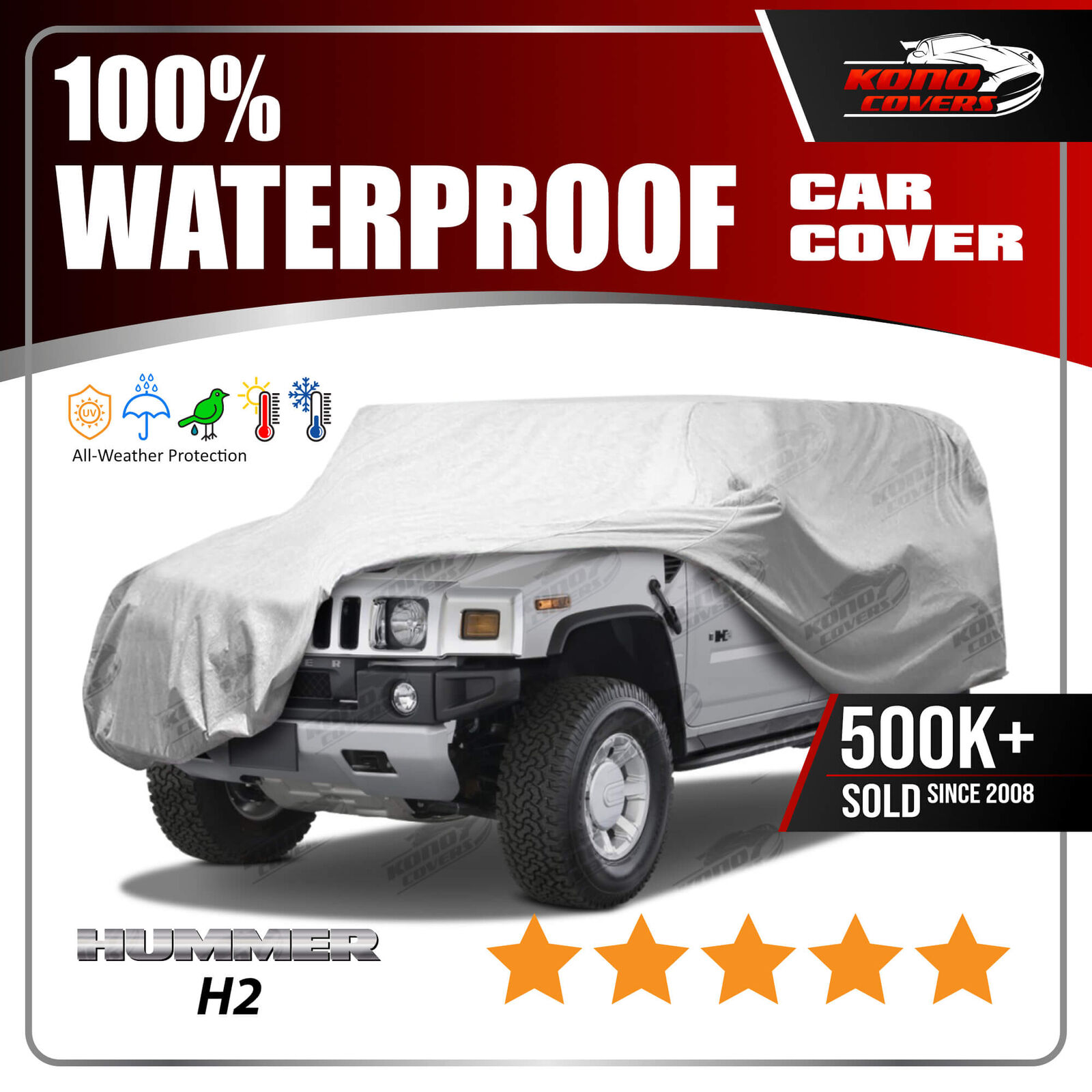 Hummer H2 Sport Utility 6 Layer Car Cover 2003 2004 2005 2006 2007 2008 2009