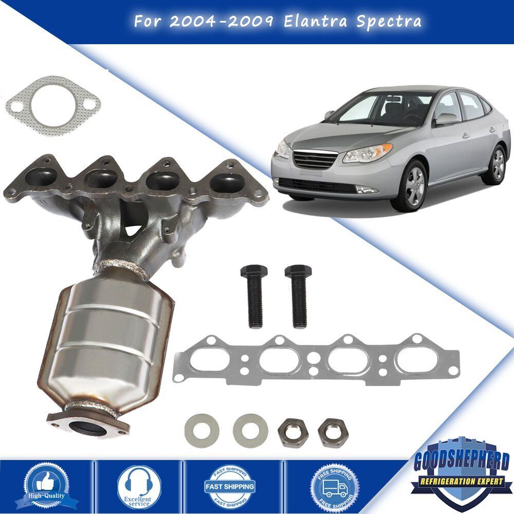 For 2004/05/06-2009 Elantra Spectra 2.0L Exhaust Manifold & Catalytic Converter