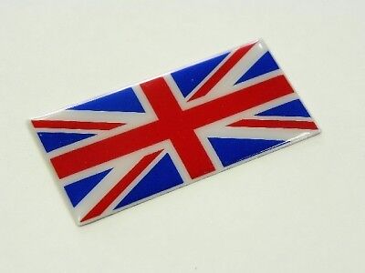 QTY 2 GREAT BRITAIN UK UNION JACK FLAG JDM CONSOLE FENDER DASH EMBLEM BADGE PAIR