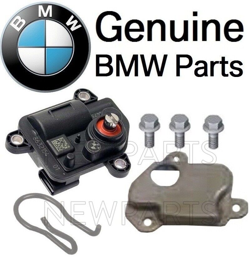 For BMW Exhaust Flap Control Valve Actuator +Thermal Protector+Clip 3 Screws Kit