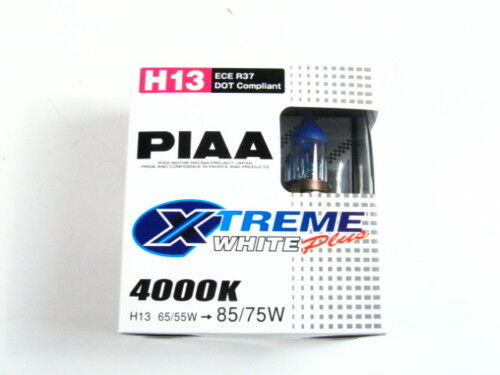 PIAA H13/9008 Xtreme White Plus Halogen Headlight Bulbs Twin Pack 4000K