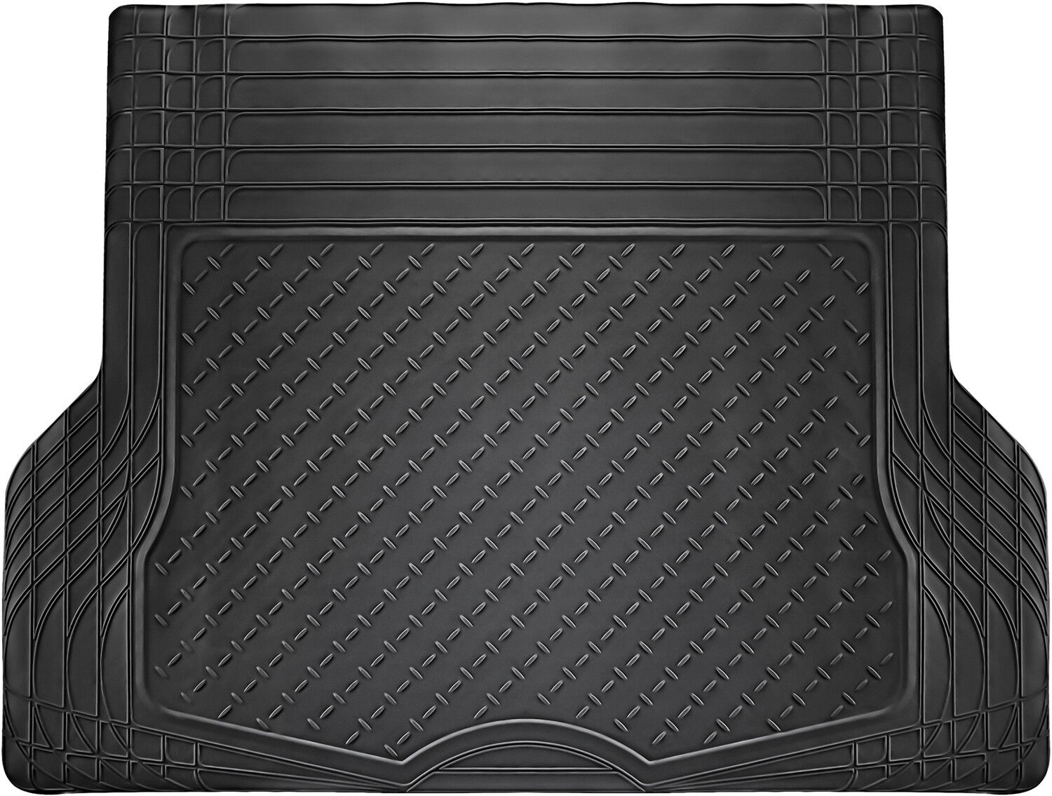 Trunk Cargo Car Floor Mats for Honda Civic All Weather Rubber Black Auto Liners
