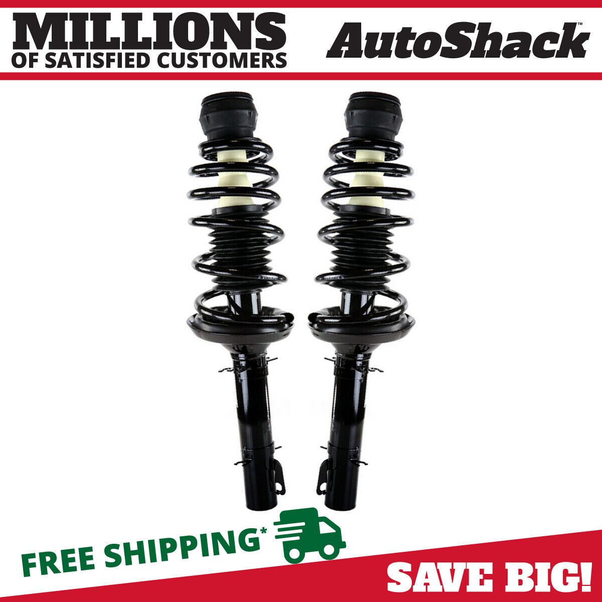 Front Complete Struts Coil Springs Pair 2 for VW Beetle Jetta City Golf City V6