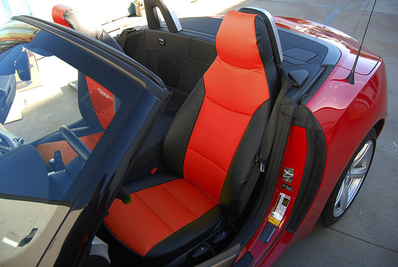 CADILLAC XLR 2004-2009 IGGEE S.LEATHER CUSTOM FIT SEAT COVER 13 COLORS AVAILABLE