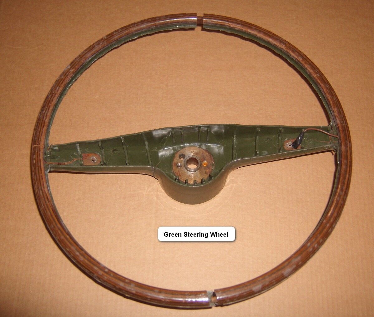 1970 AMC Rim Blow Steering Wheel AMX Javelin Rebel Machine Rimblow Green
