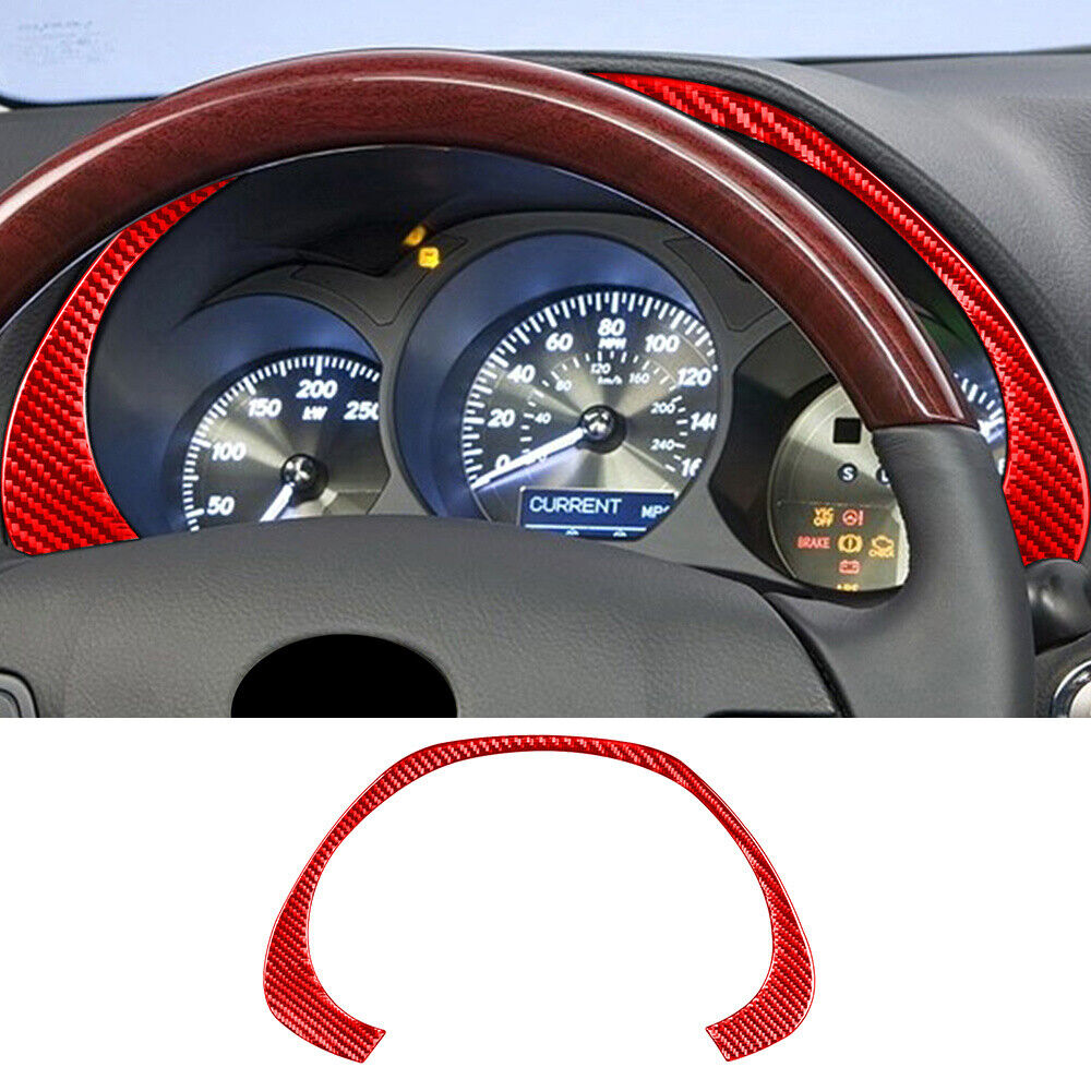 Kit For Luxus GS 2006-11 Red Carbon Fiber Inner Dashboard Panel Trim Accessories