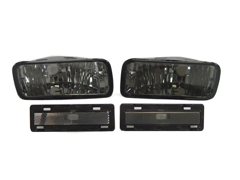 85 86 87 88 89-92 Chevy Camaro Smoke Smoked Bumper Signal+Side Marker Light Lamp