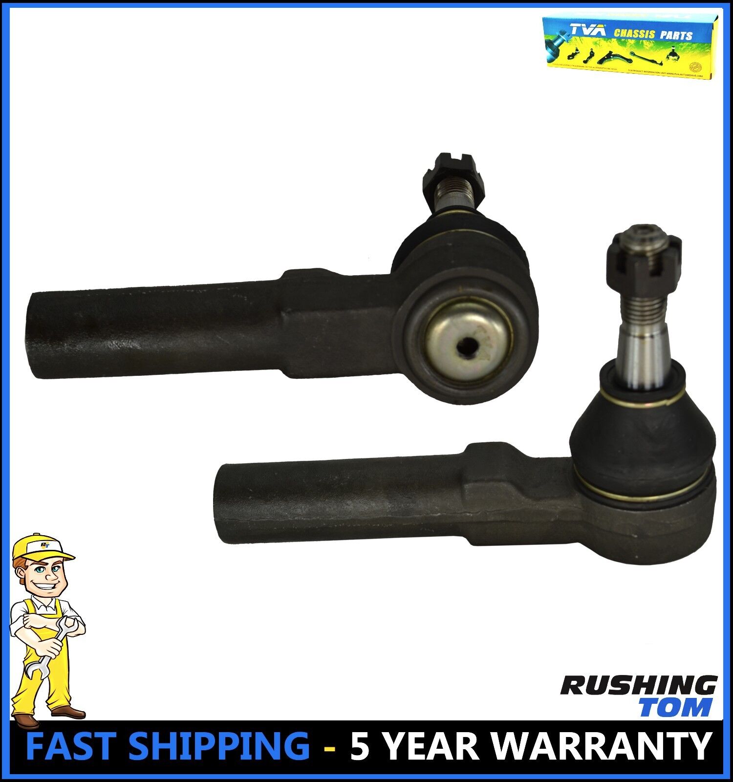 2 Front Outer Tie Rod Left & Right Fits Chevrolet Impala Grand Prix Monte Carlo
