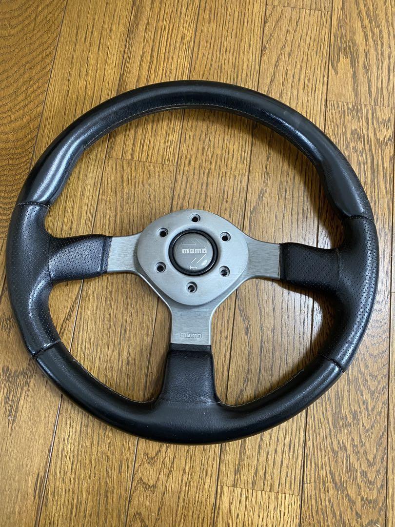 Momo Fighter 35 Pie Leather Steering Wheel With Signs Of Use