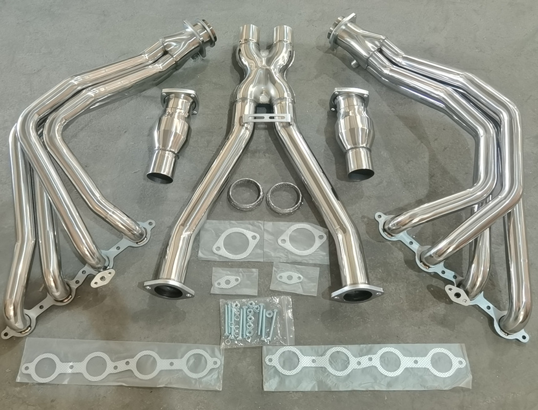 For Chevy Corvette 97-04 C5 LS1 LS6 Stainless Exhaust Headers & X Pipe 2SETS