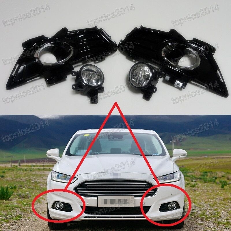Fog Light with bezels covers kits For Ford Fusion/Mondeo 2013-2015