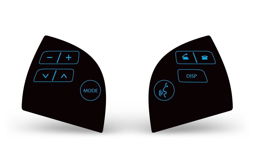 Lexus ES 350 Steering Wheel Sticker Controls Graphics Decals Part Kit BLACK/BLUE