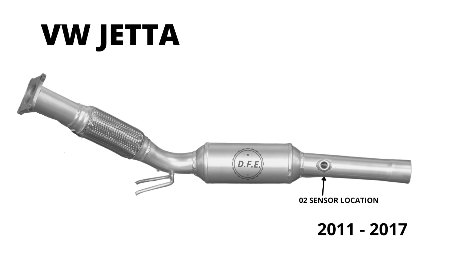 Catalytic converter for Volkswagen Jetta 2011 - 2017