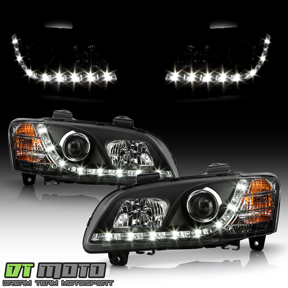 Black 2008 2009 2010 Pontiac G8 LED DRL Projector Headlights w/ Running Lights
