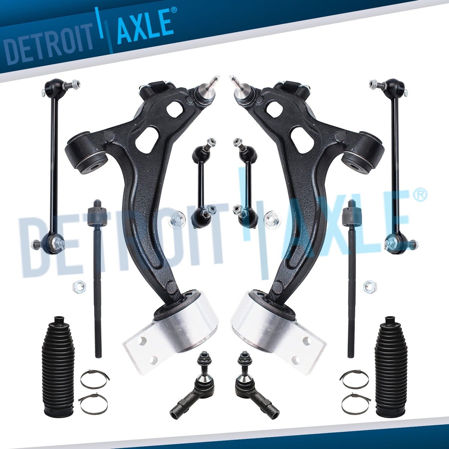 AWD Front Lower Control Arms Tie Rods Suspension Kit for 05-07 Freestyle Montego