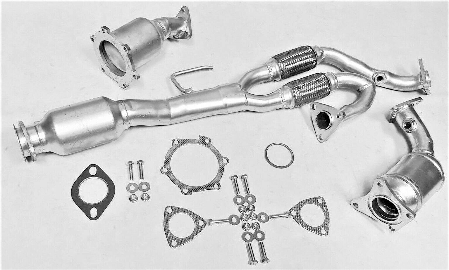 Fits: Nissan Maxima 2004 To 2006 3.5L Catalytic Converters Set With Rear Flex