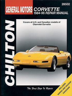 Chilton Repair Manual Chevrolet Corvette, 1984-96 #28502