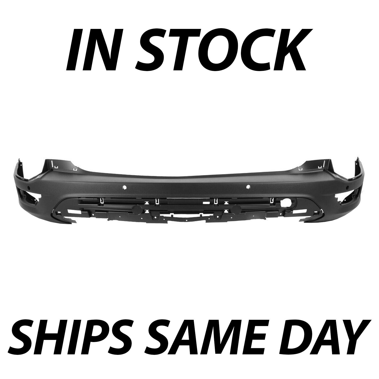 New Textured Black - Rear Bumper Cover Replacement For 2013-2016 Ford Escape