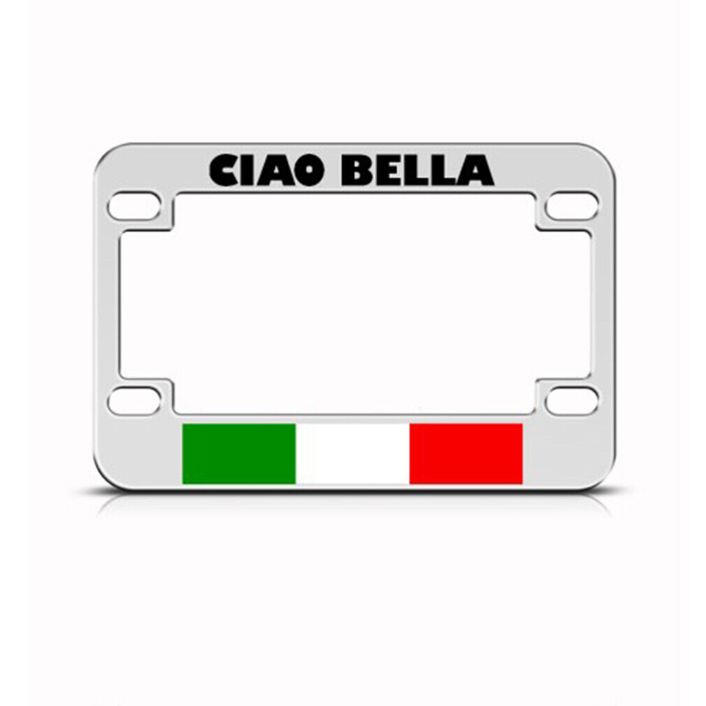 Metal Bike License Plate Frame Chiao Bella Italy Style B Motorcycle Accessories