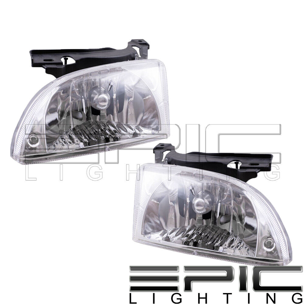 Headlights Headlamps For 2000-2002 Chevy Cavalier Pair Left Right Set