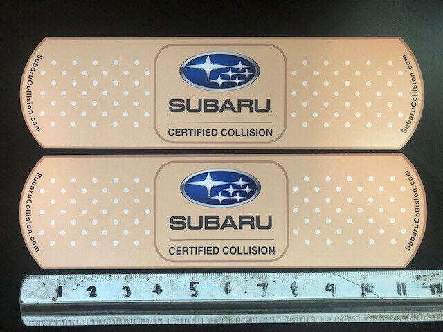 FOR SUBARU Bandaid Car Racer Vinyl Decal Stickers 2PC SET