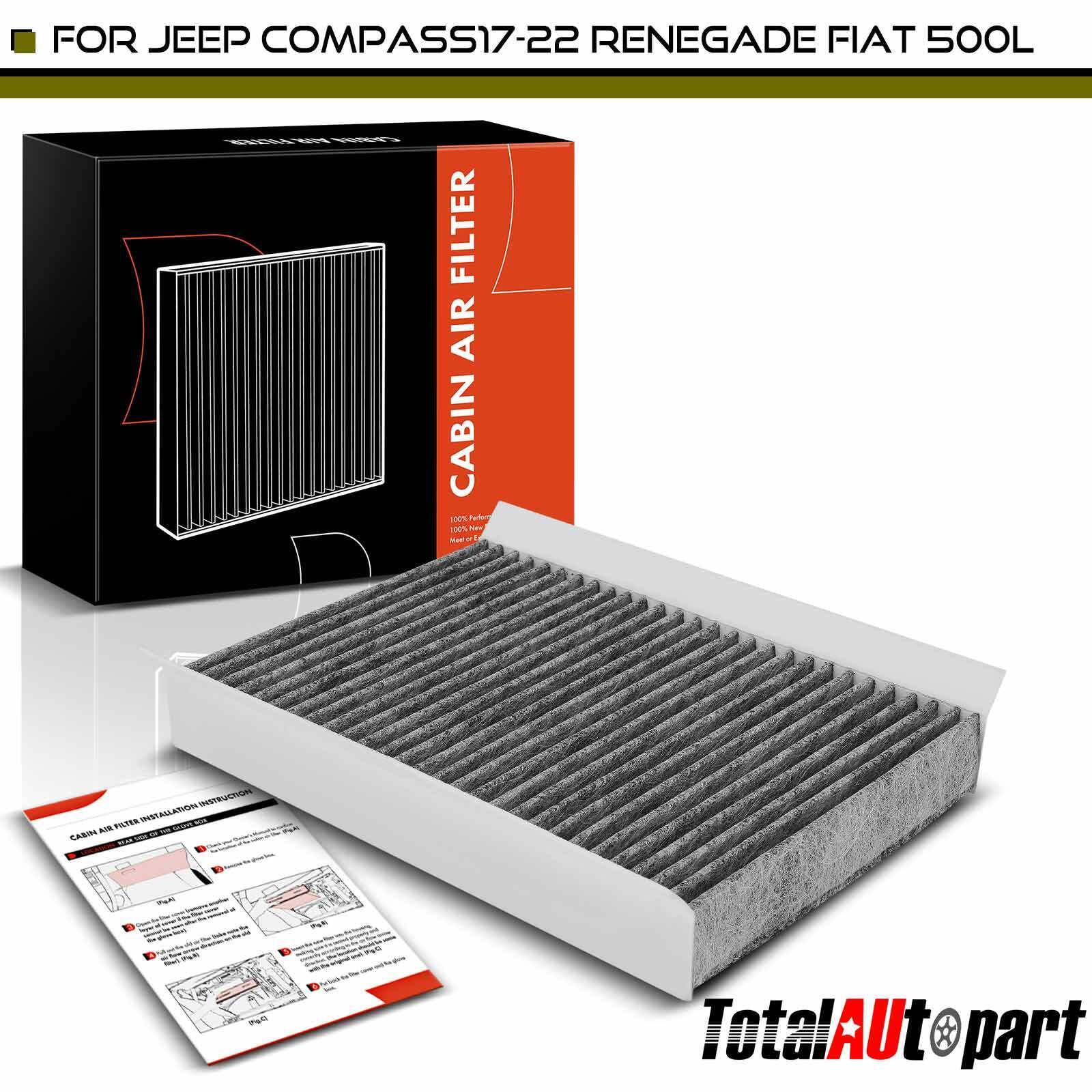 Activated Carbon Cabin Air Filter for Jeep Compass 17-22 Dodge Hornet 2023 Fiat