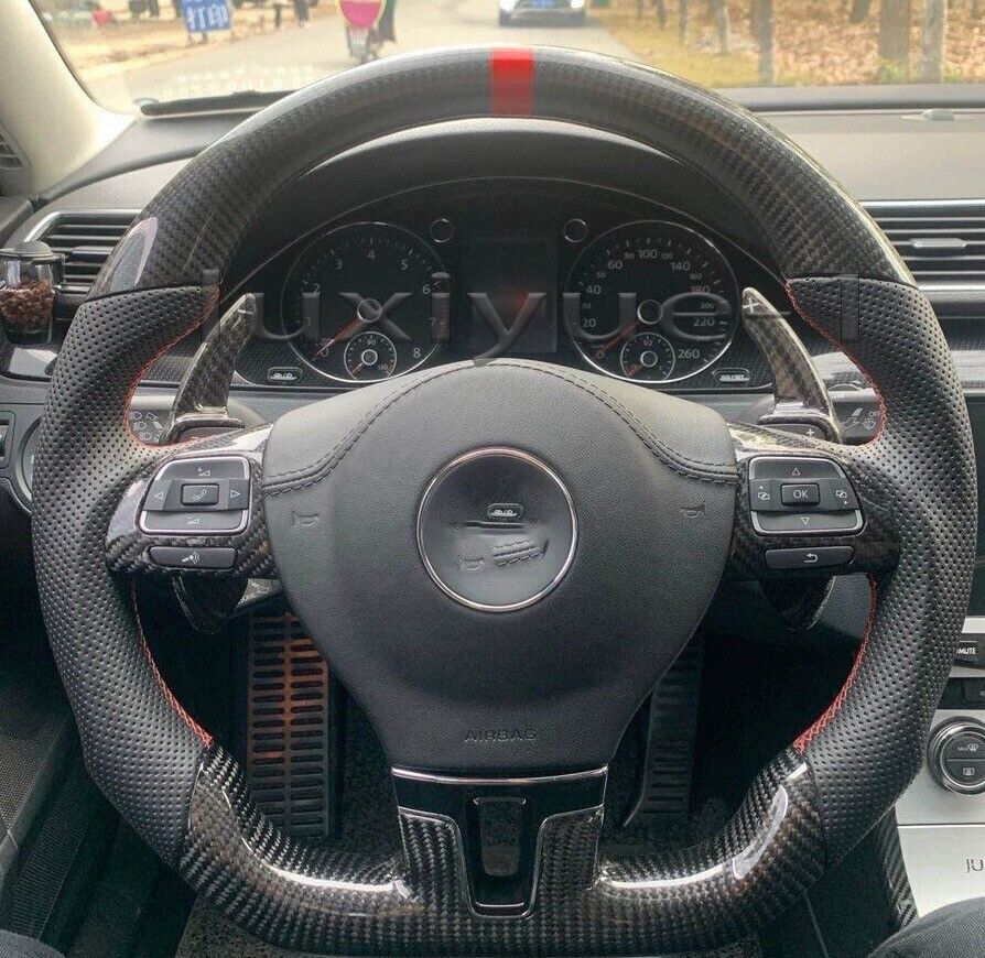 New Carbon fiber Racing sport Steering wheel for VW Golf GTI Scirocco MK6 Jetta