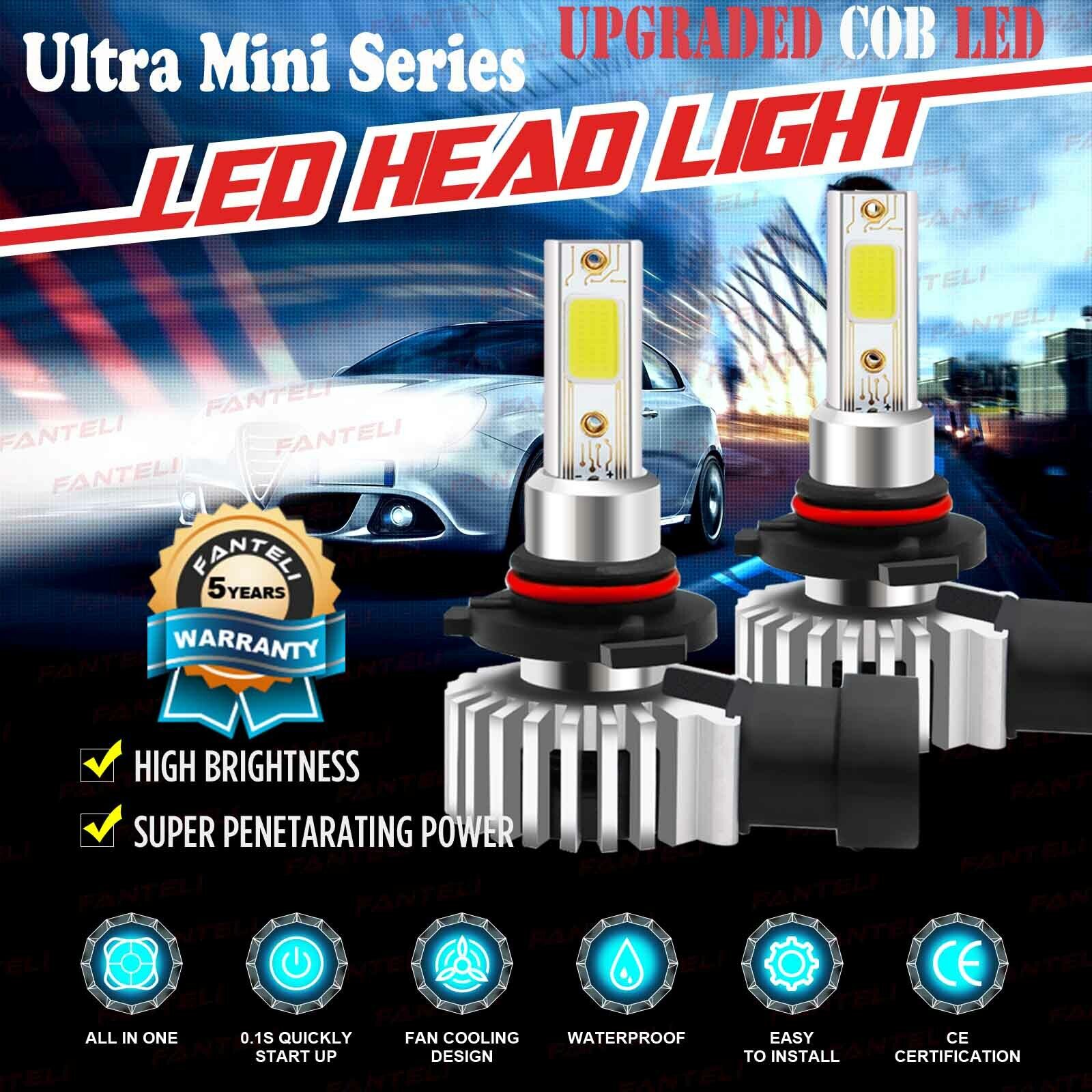 Cree LED Headlight Kit 9005 HB3 H10 9140 9145 2350W 6000K 352500LM Bulbs Pair