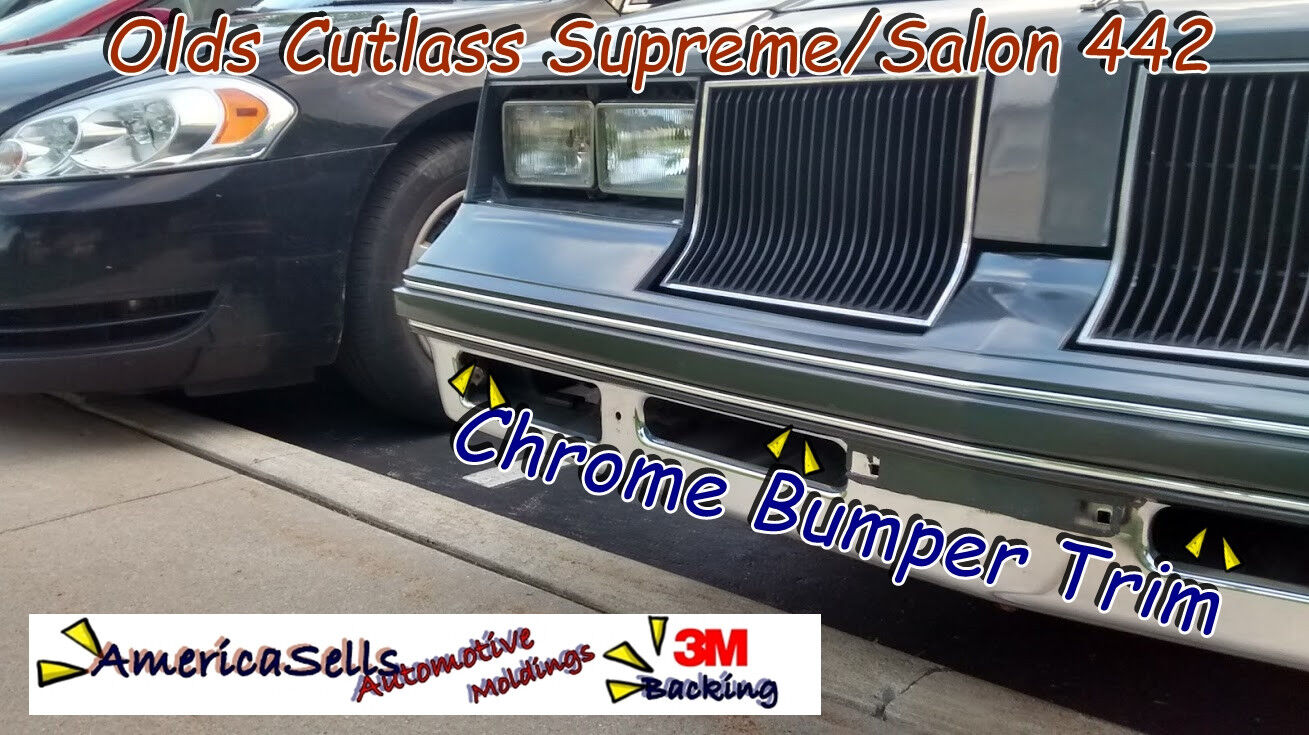 1981-1988 CUTLASS SUPREME SALON 442 CHROME BUMPER TRIM MOLDING OLDS 