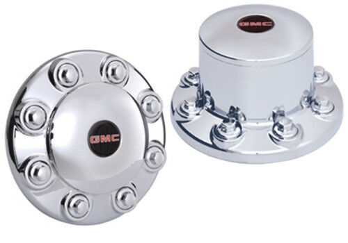 GMC Topkick Aluminum Wheel Trim Center Cap Kit Chrome fits 19.5\