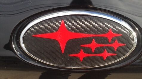 2015 - 2021 CARBON FIBER / REFLECTIVE Subaru WRX STI Vinyl Badge Overlays JDM