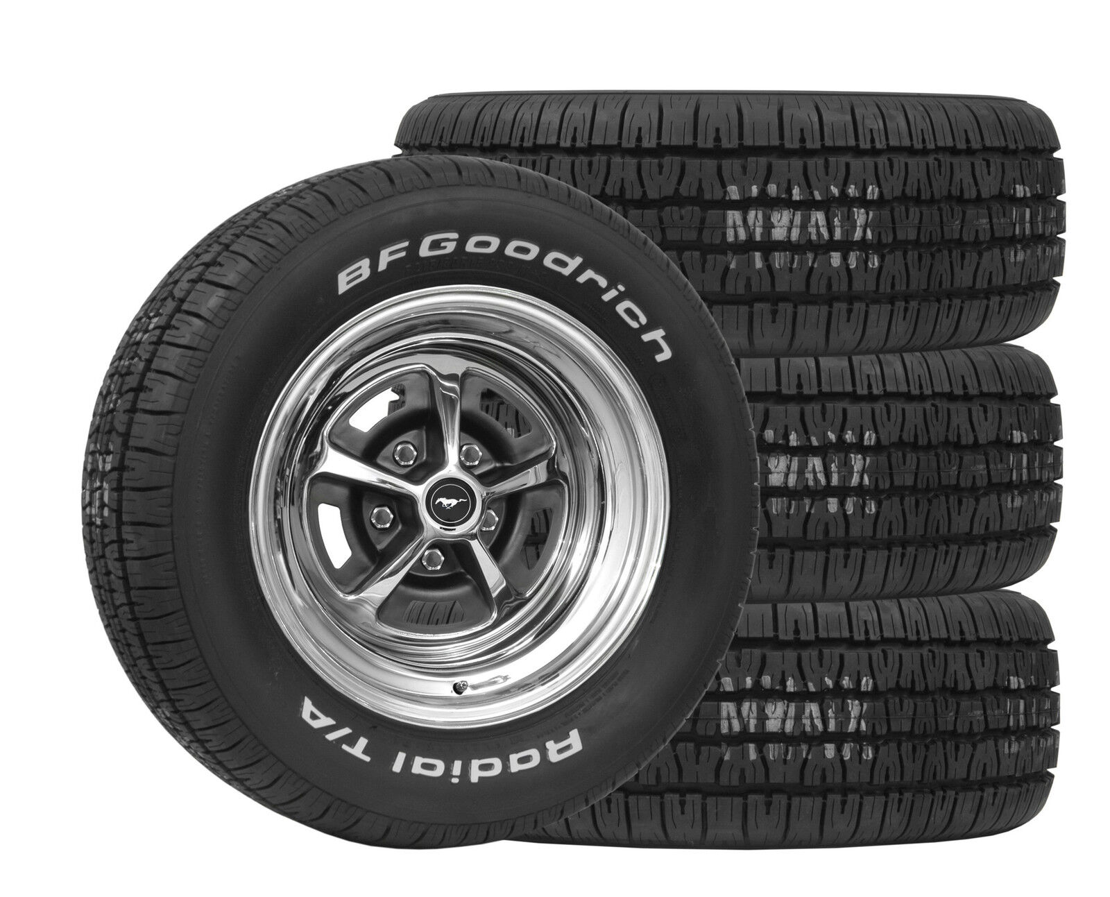 WHEEL AND TIRE PACKAGE MAGNUM 500 15X7 & 235/60R15 FORD MUSTANG MERCURY COUGAR