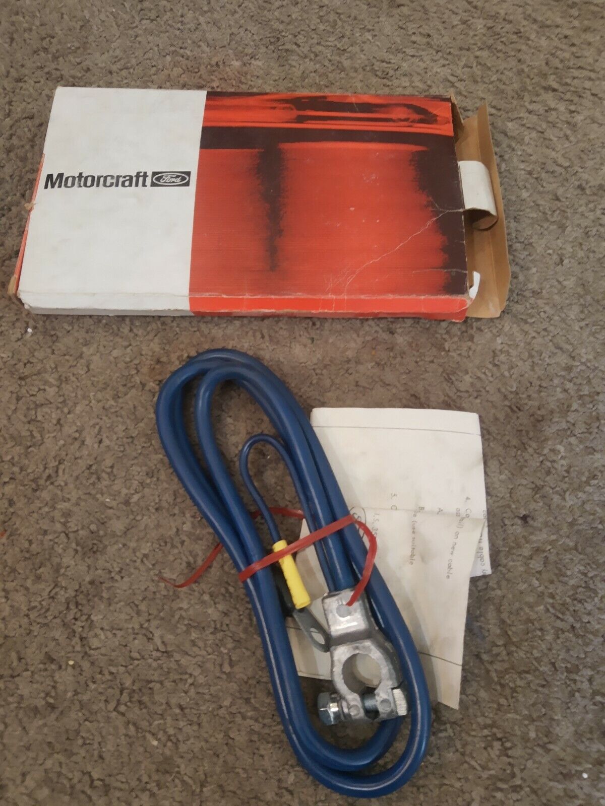 OEM NOS FORD Motorcraft Battery Terminal Cable Kit Pinto # 7534 / D1PZ-14300-ab