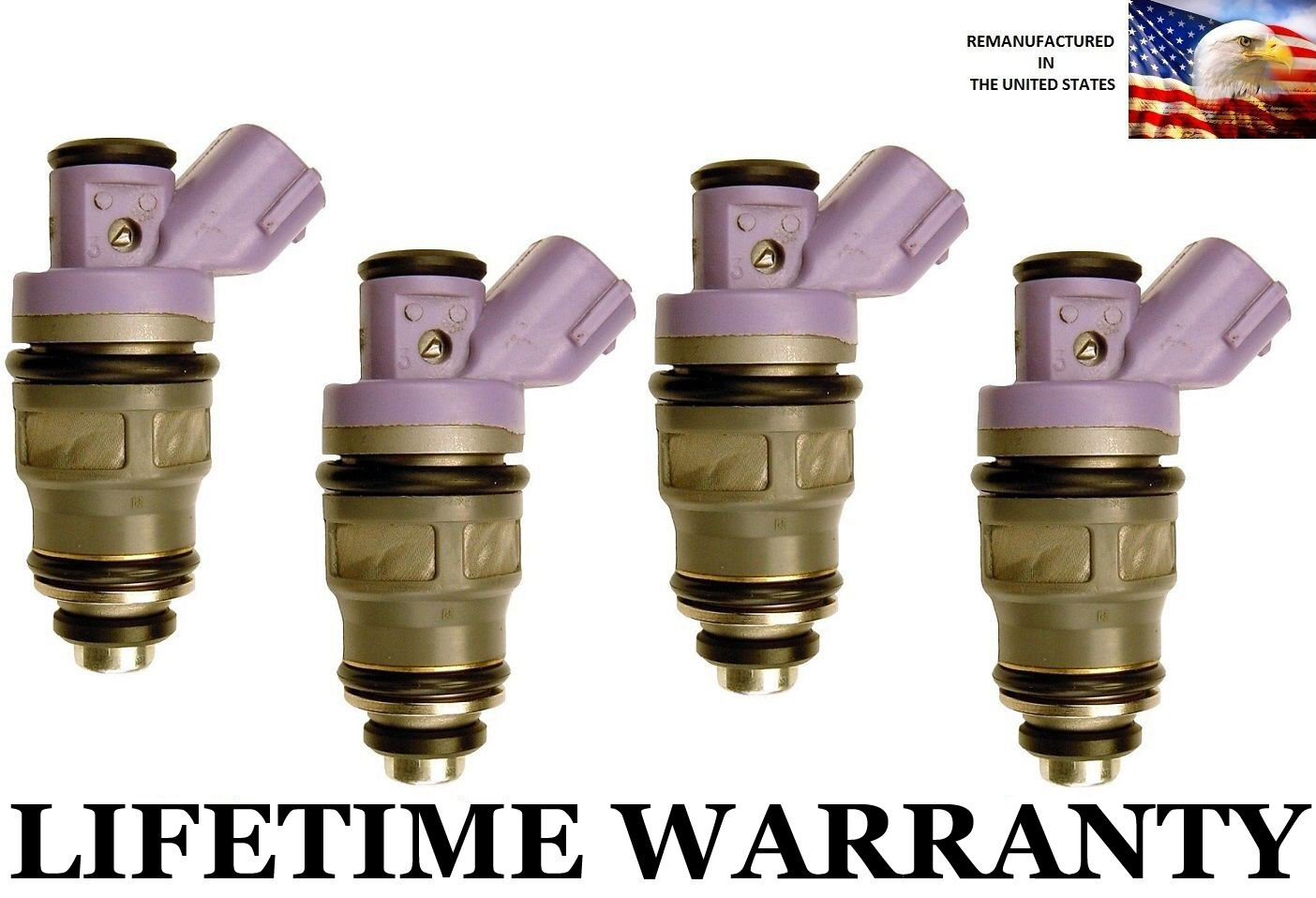 Genuine Denso Set Of 4 Fuel Injectors For 91-95 Toyota Previa 2.4L 