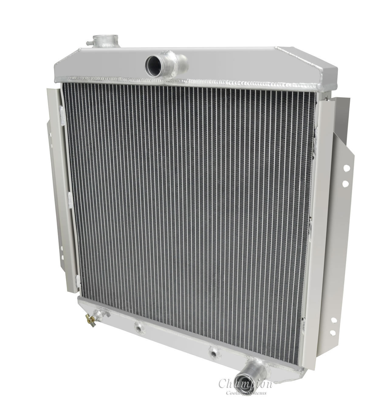 Champion 3 Row DR Aluminum Radiator For 1957-60 Ford Truck Chevy V8 Config 