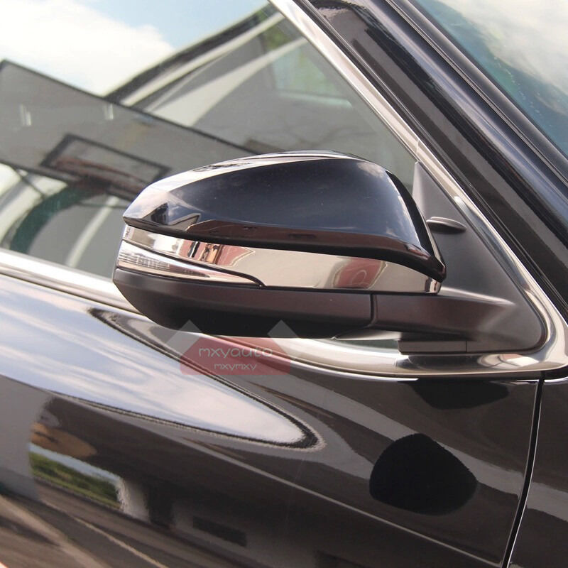 Chrome Door Side Mirror Strip Trim For Toyota Highlander RAV4 2014-2018