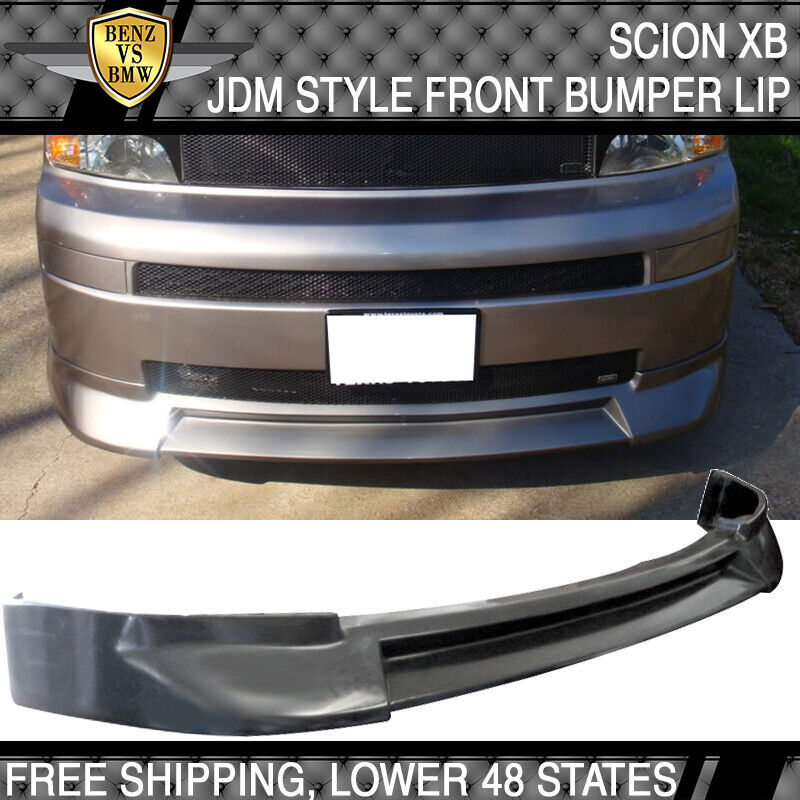 For 03-07 Scion xB JDM Style Front Bumper Lip PU Unpainted Black