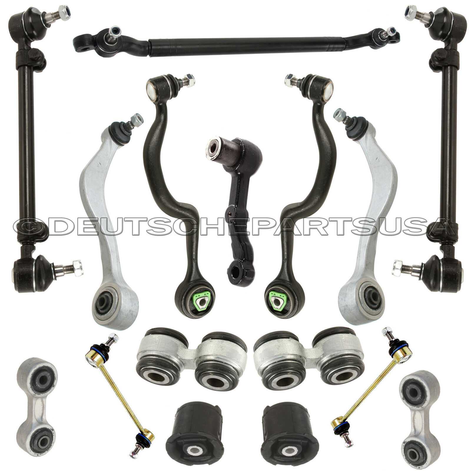 Control Arm Arms Ball Joint Tie Rod Subframe Mount Kit 16 for BMW E34 525i 530i