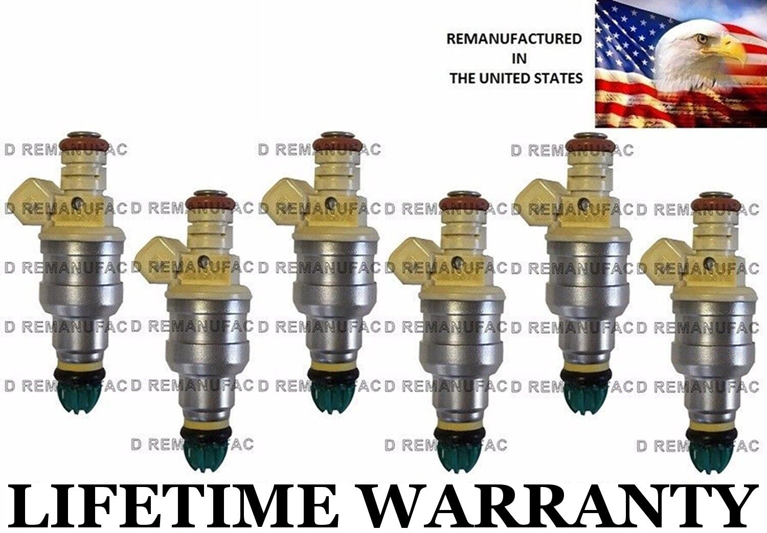 Upgrade 4hole Genuine Bosch 6x Fuel Injectors For BMW  87- 88 528E 1988 325 2.7L