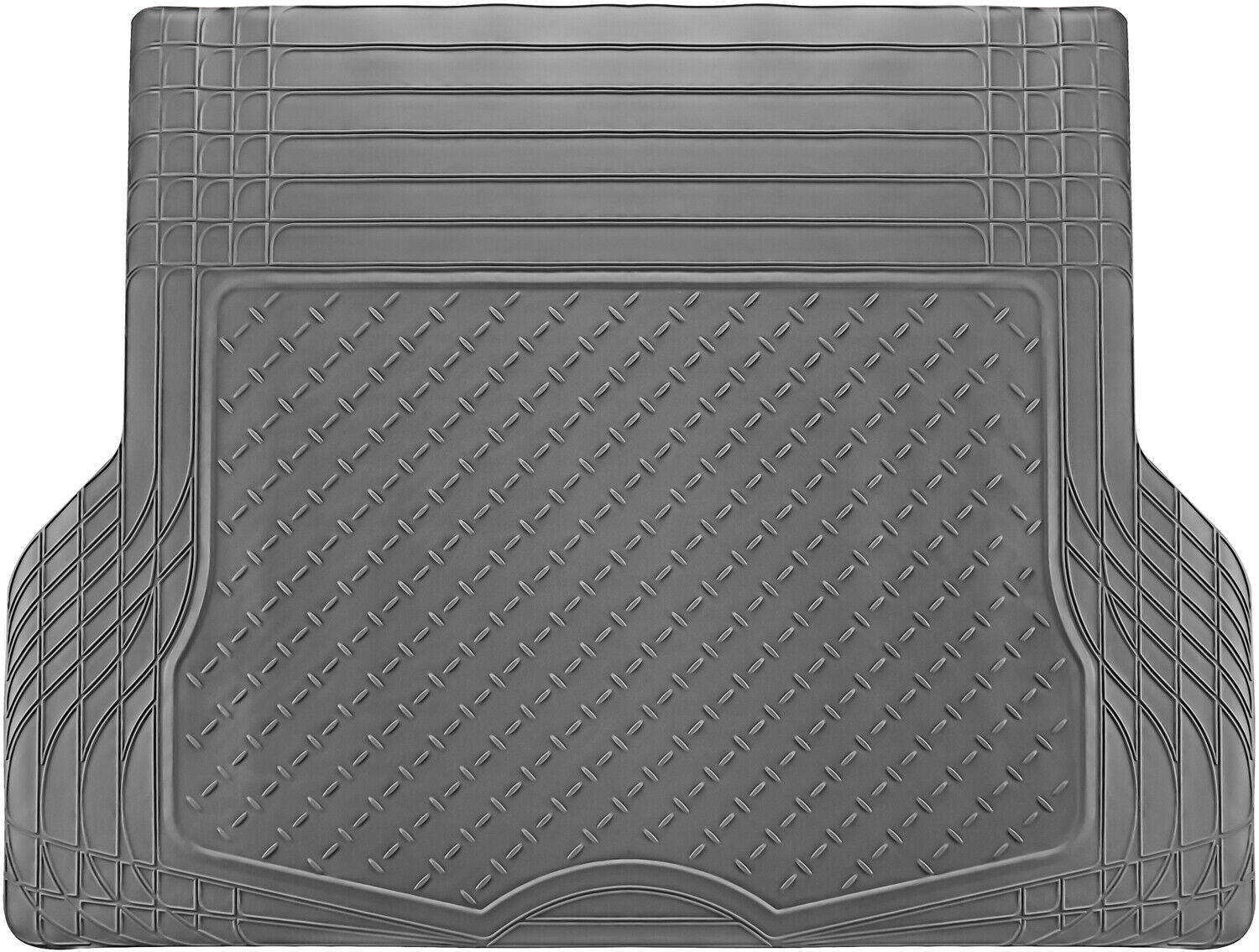 Trunk Cargo Floor Mats for SUV Van Truck All Weather Rubber Gray Auto Liners