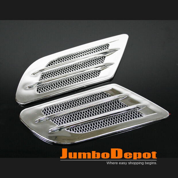 Auto Truck SUV Universal Car Chrome Mesh Air Intake Side Vent Grille