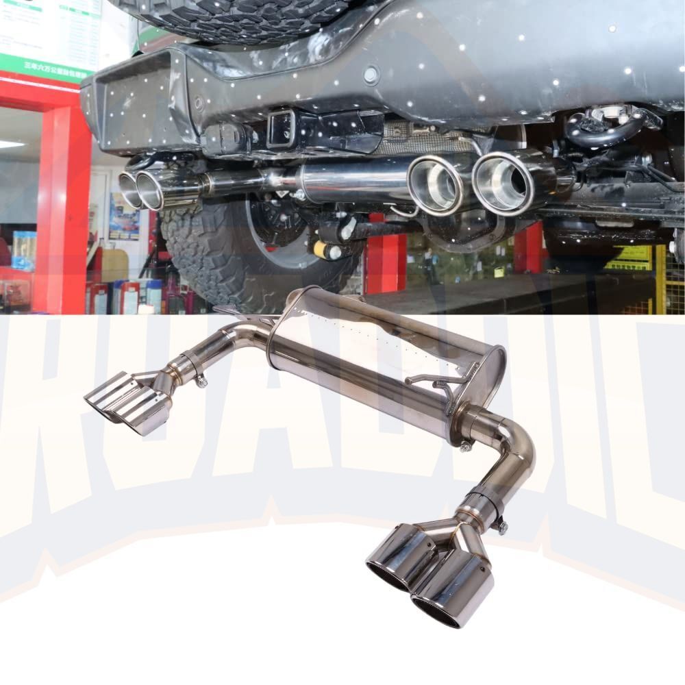 Axle-Back Exhaust System For Ford Bronco 2021-2023 Sliver 4-Pipes