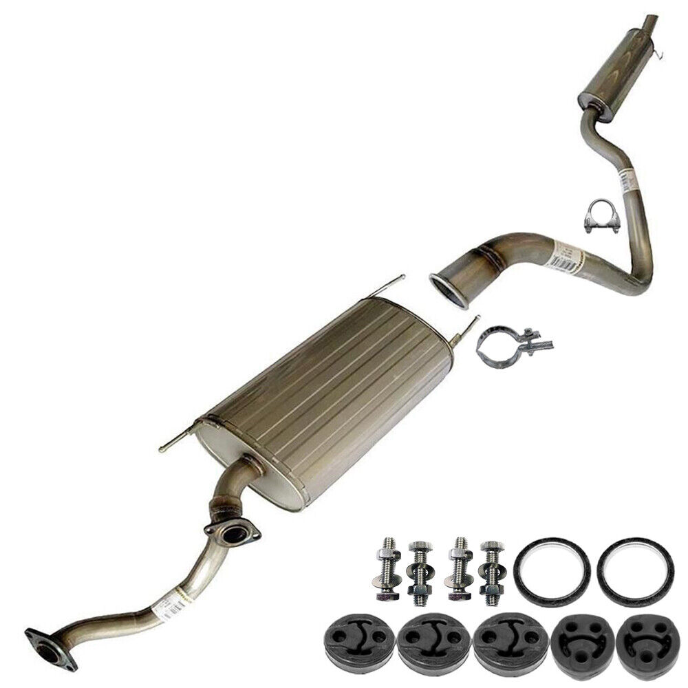 Exhaust Kit with Hangers Bolt compatible with  98-05 LX 470 98-06 Land Cruiser