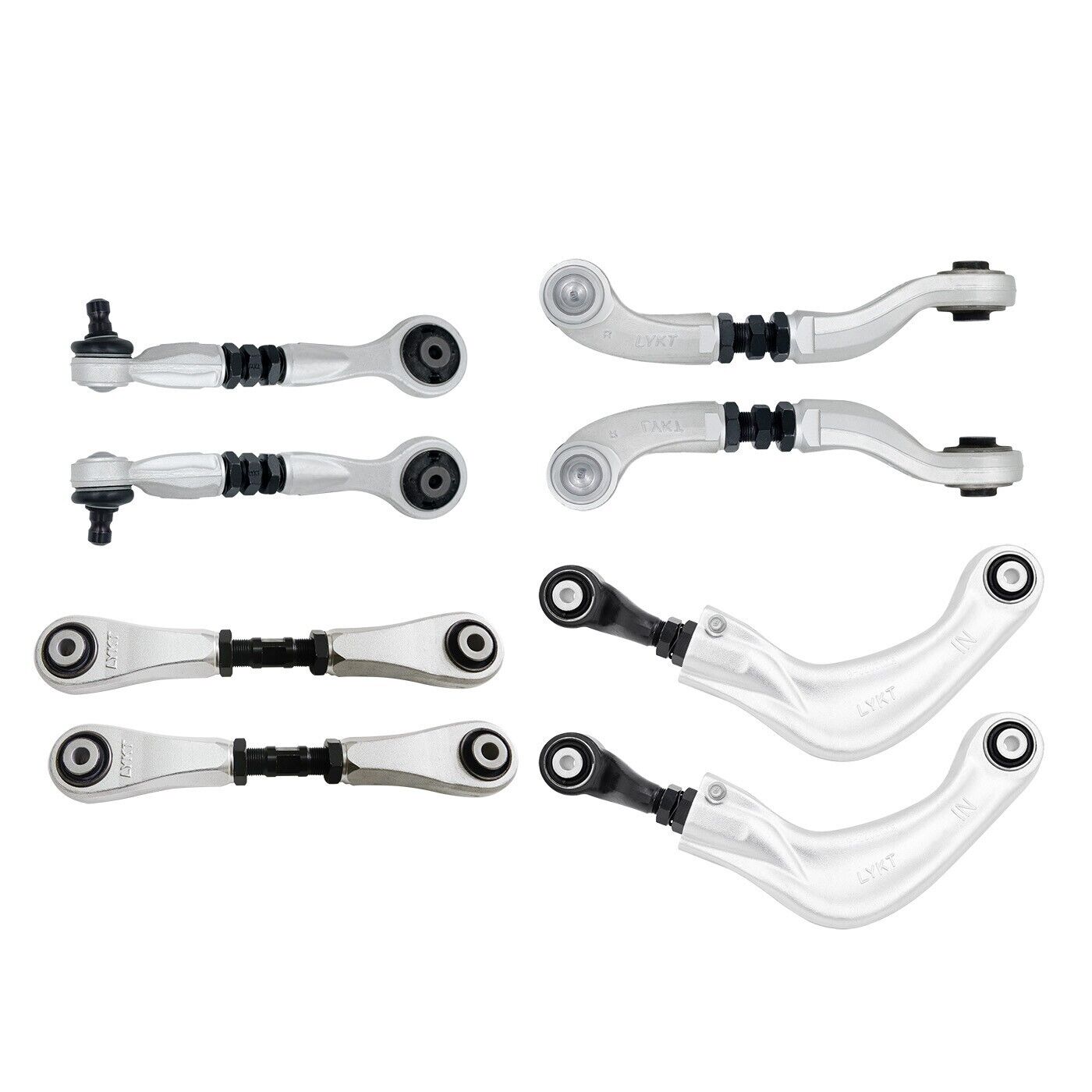 LYKT Adjustable Control Arm Kit For Audi A4 A5 A6 S4 S5 S6 S7 RS5 RS7 Q5 Macan