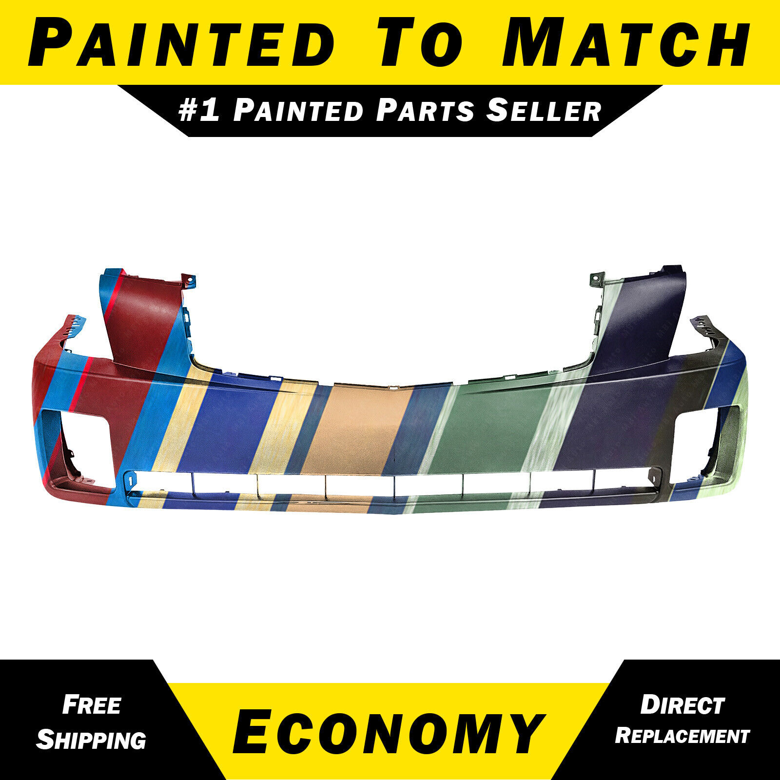 NEW Painted to Match - Front Bumper Cover Replacement For 2003-2007 Cadillac CTS