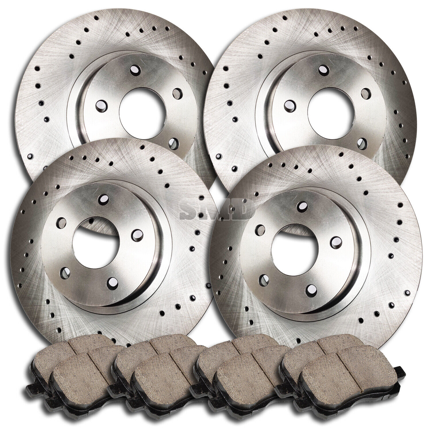 A0091 FIT 1999 2000 Mercury Mountaineer 4WD DRILLED Brake Rotors Ceramic Pads