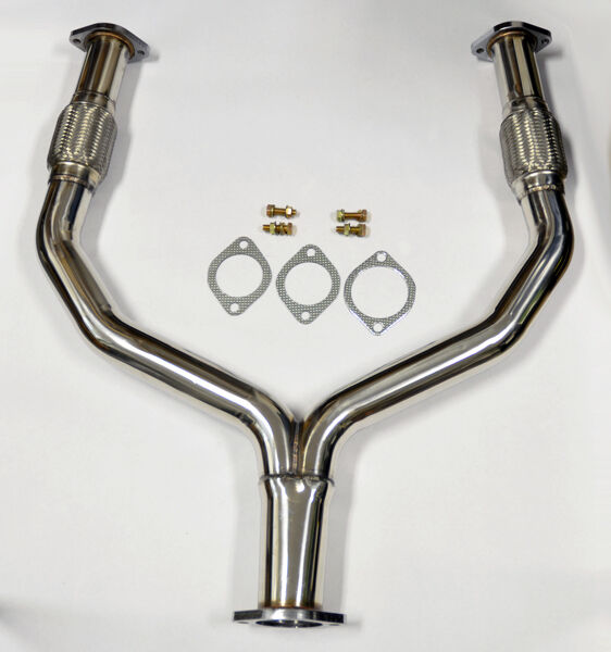 Y Pipe Catless Straight Downpipe Exhaust FITS Nissan 370z Infiniti G37