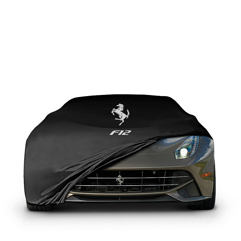 F12 INDOOR CAR COVER WİTH LOGO ,COLOR OPTIONS PREMİUM FABRİC